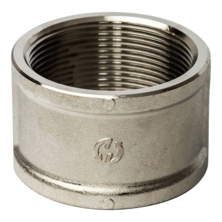 The coupling Stout SFT-0006-000022, 2 ", internal/internal thread, nickelled brass-1