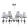 Suspension lamp 10x40W E14, size 95x95x100 cm