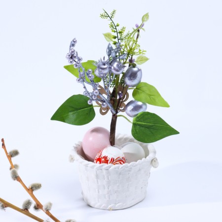 Easter decor "Eggs with a butterfly" 7 × 19 × 26 cm
