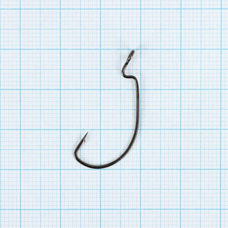 Offset hooks Yugana Wide Range Worm Big Eye, No. 6, 4 pcs.-1