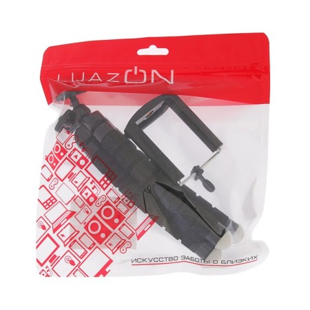 Luazon-Treasel tripod is desktop, for phone, flexible legs, height 17 cm, black-8