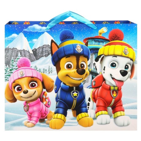 New Year. Gift package "Happy New Year!" 49x40x11 cm, puppy patrol-2