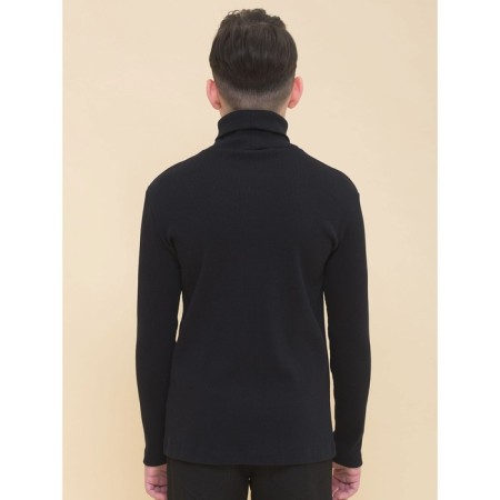 Turtleneck for a boy Pelican, height 140 cm, black color-2