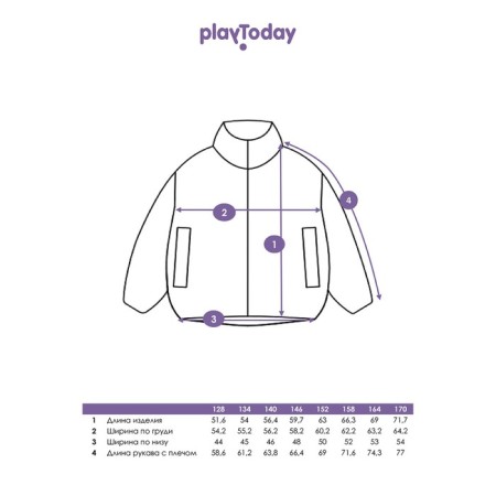 Demician jacket for the girl PlayTode, height 152 cm-11
