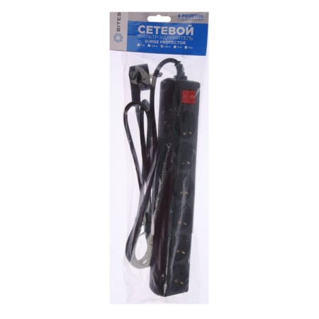 Network filter 5Bits SP6B-218 6S, 6 outlets, 3x0.75 mm2, with salary, 1.8 m, black-5