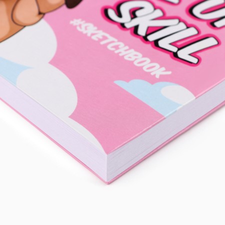 Sketchbook in a solid cover on the crest Level Up Skill A5, 80 l, 100 g/m-2
