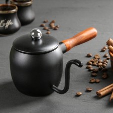 Turk, 500 ml, wooden pen, black color