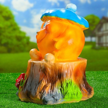 Garden figure "Kolobok in the cap" 45x35x35cm-1