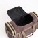 Road bag with lightning, long belt, brown color