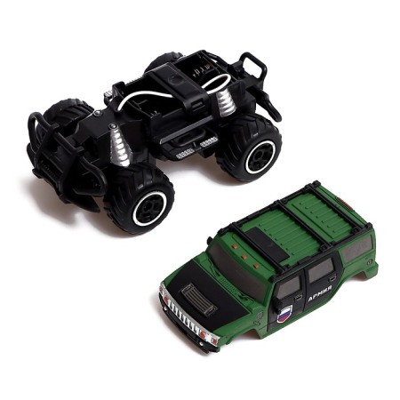 Army radio -controlled jeep, works on batteries-3