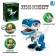 The robot dinosaur "Dinobot" IQ Bot, interactive: reacts to touch, sound, light, metal, on batteries, white