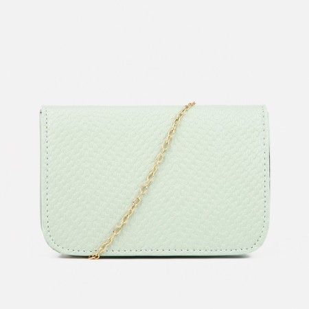 Baby bag on magnet, long chain, green color-1