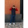 Male ise vest, size 50, blue, khaki color