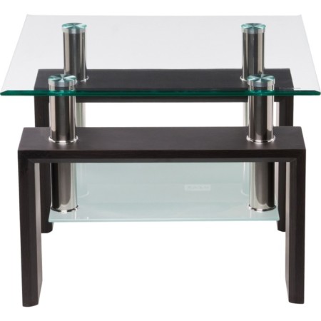 Comflowed table ST-052 chipboard/metal, wenge 60x60x45 cm-2