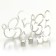 Metal earrings, 3 pairs, jewelry, Minnie Mouse