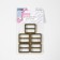 The buckle is regulatory, two -sided, the inner width is 25 mm, the thickness is 3 mm, 5 pcs, the color is bronze