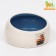 Ceramic bowl with a beveled edge "Tasty" 200ml, 10.5 x 5.6 cm, blue