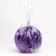 Figure candle "Ball facet", 6.5x6.5 cm, purple