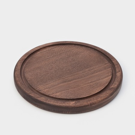 Board for supplying with bloodstream Wild Kitchen "Circle", D = 20 cm, Dark Book-5
