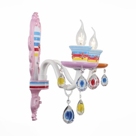 Sconces st. SL673.781.02. Ornato. 2x40 watts, E14, 35x32 cm, colorful color-2