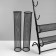Catch stand, bracelets, chains, 5 rollers, 32 × 19 × 50 cm
