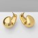 Earrings plastic "drop" Faith, color gold