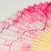 Fan bamboo, textiles h = 23 cm "boat under sakura" pink, with a brush
