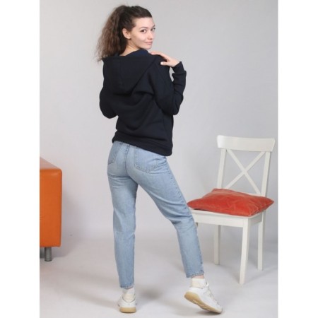 Female Hoods Dizzy, size 50, dark blue color-2