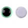 Elose -based eyes, set of 10 pcs., Size 1 pc. - 6 mm, green color with sparkles