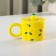 Ceramic mug with silicone lid of the Lemon shares, 350 ml, yellow color