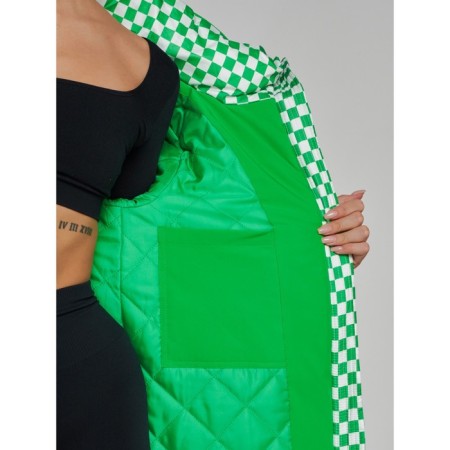 Coat insulated winter female, size 42, green color-13