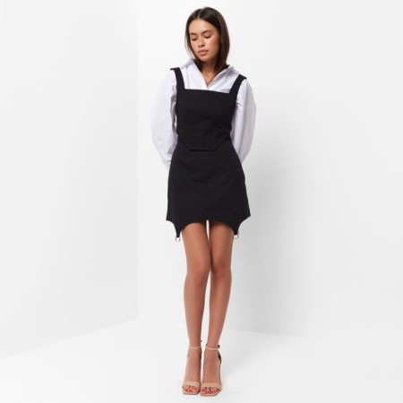 Top female denim Mist: Denim R.48, Black-4