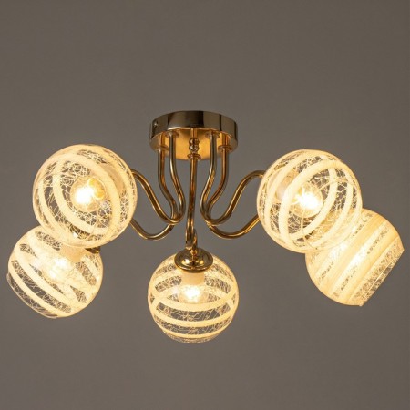 Aurika chandelier 5he27 40W gold 55x55x27 cm Bayerlux-2