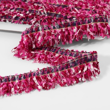 Decorative braid “Twydal”, one -sided, 35 mm, 5 ± 0.5 m, fuchsia color-1