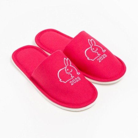 Women's slippers, pink color, size 38