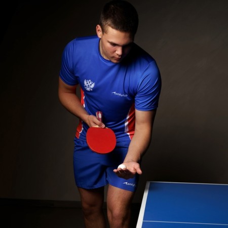Boshika Advanced 2*table tennis racket, for lovers, Double Fish 815 1.5 mm lining, conical handle-5