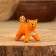 Souvenir "Kotik", red, 3.5 × 4 × 5.5 cm, Kargopol toy, mix