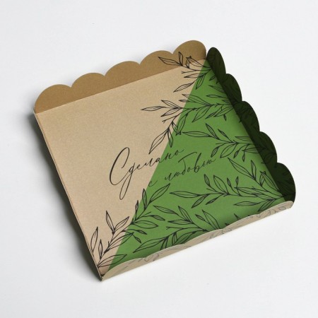 Bearbox, confectionery packaging with PVC lid, “craft”, 18 x 18 x 3 cm-3