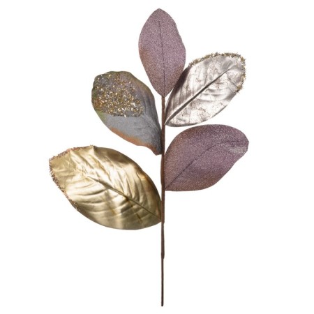 Artificial plant, height of 58 cm, color metal purple