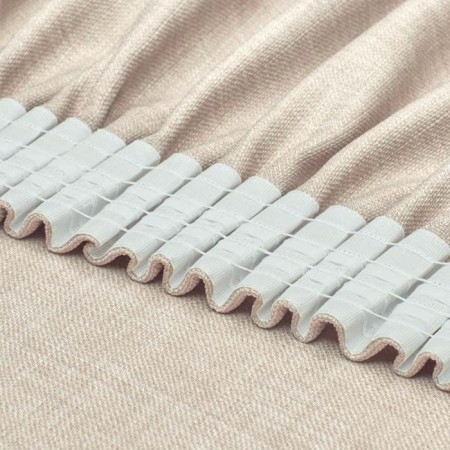 Set of curtains "Boho +", size 130x180 cm-2 pcs, beige color, 2 pcs-2