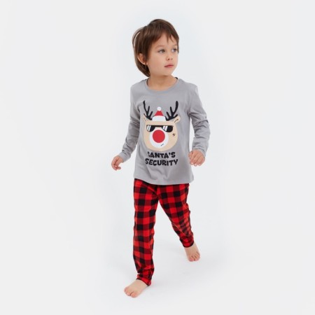 PAZHAMA Children's New Year's KAFTAN "Santa’s Security", size 28 (86-92 cm)-4