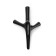 Furniture hook CAPPIO PAW, three -rod, black color