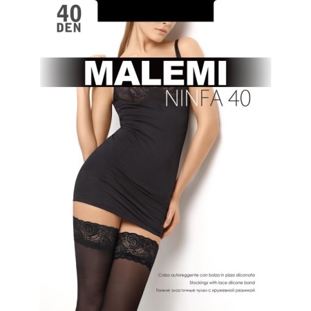 Stockings Malemi nimfa 40 Black color (nero), river 2-6