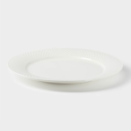 Porcelain dining Porcelain Wilmax "Julia Vysotskaya", D = 28 cm, white color-1