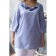 Female blouse, size 62, blue color