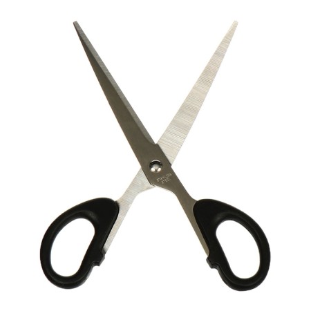 Chancellery scissors 18.0cm office plastic handles, euro suspension-3