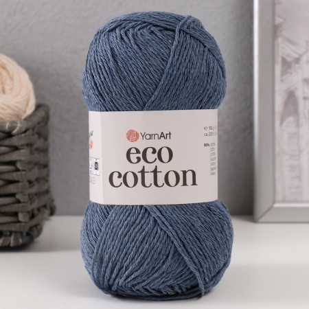 Eco-Cotton yarn 80% cotton 20% polyester 220m/100g (773 jeans)-4