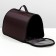 Bag-carrier for animals is hard without belt No. 2, 40x21x25 cm, nylon, brown