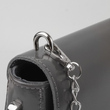 Fasteners for handles on a bag, metal, 1.8 × 1.5 × 0.5 cm, 2 pcs, 4 screws, silver color-2