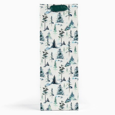 Package for a bottle "Happy New Year", Fox, 13 x 36 x 10 cm, New Year-2